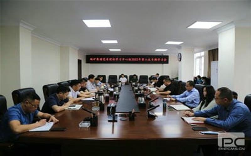 地矿集团召开党委理论中心组学习会深入学习贯彻四川尊时凯龙2022年半年经济事情推进会精神